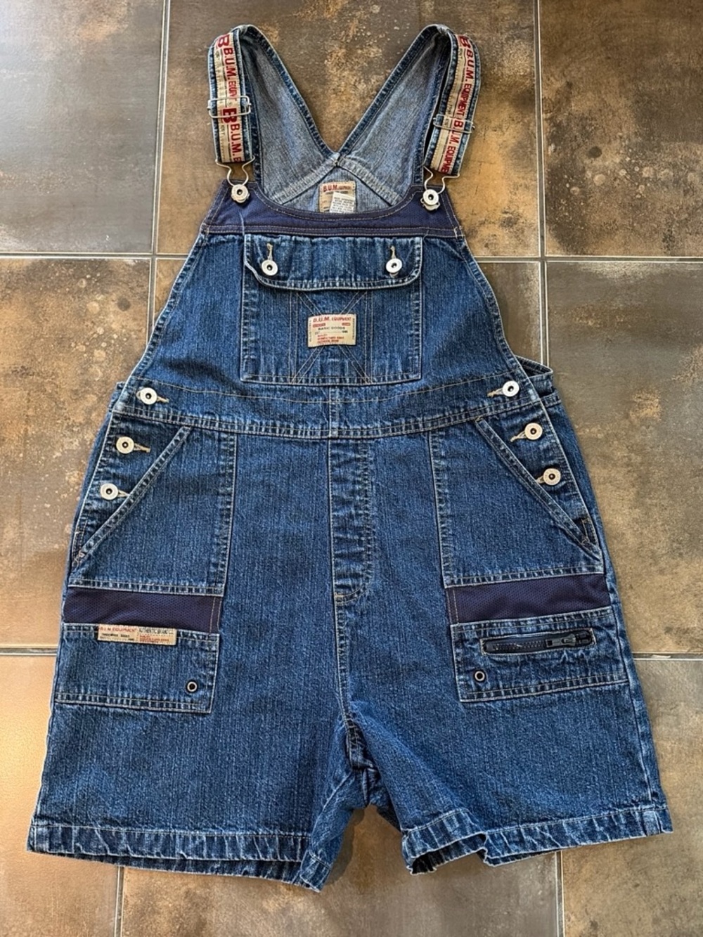 BUM Overall Shorts in Size Large